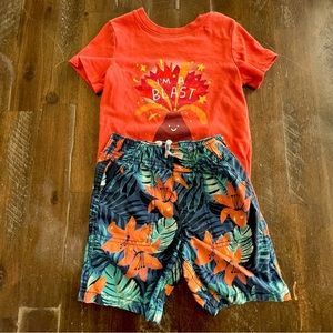Toddler Boys 3T Volcano Summer Outfit